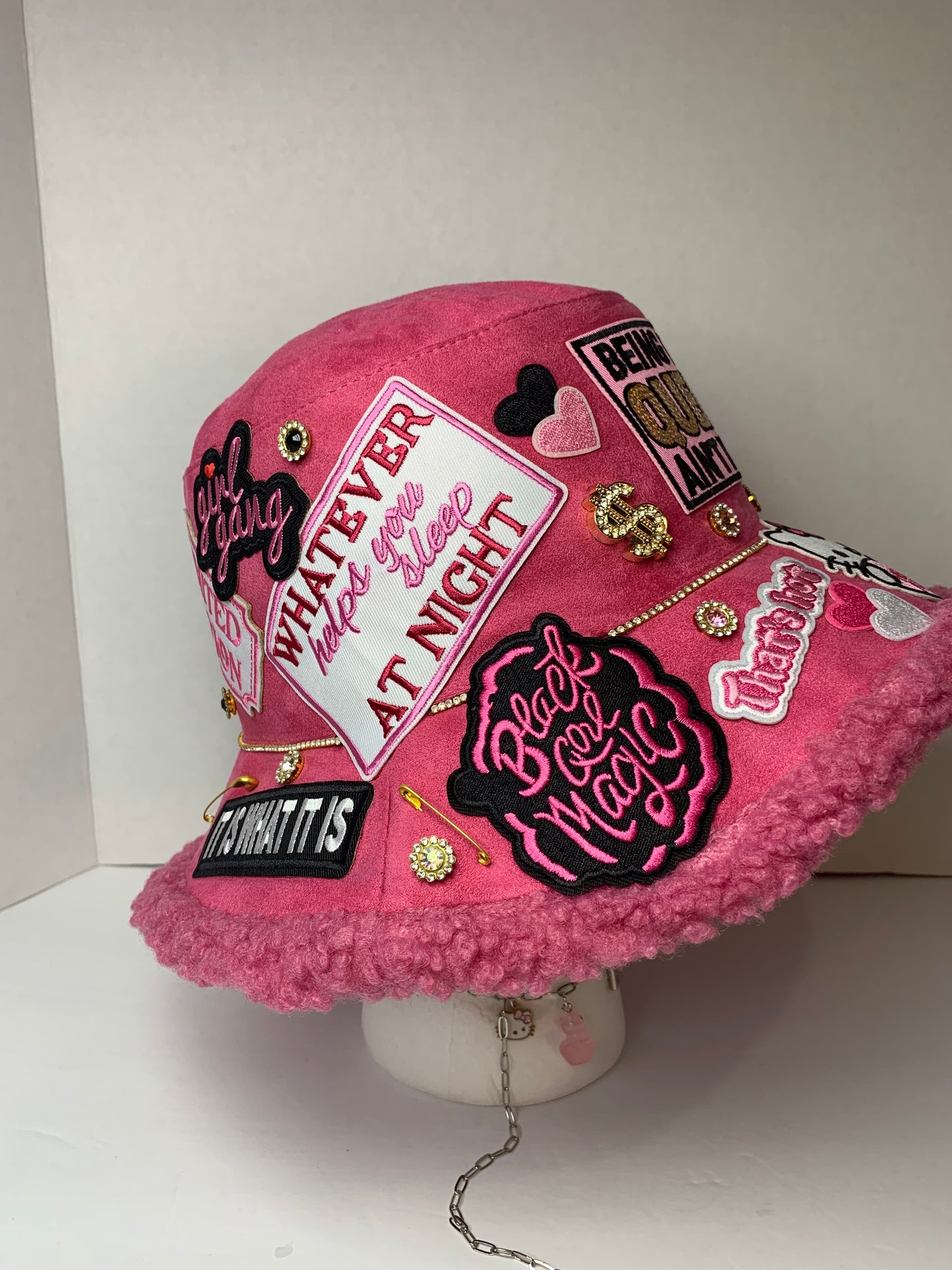 🩷Super junky bucket hat🎩with fur