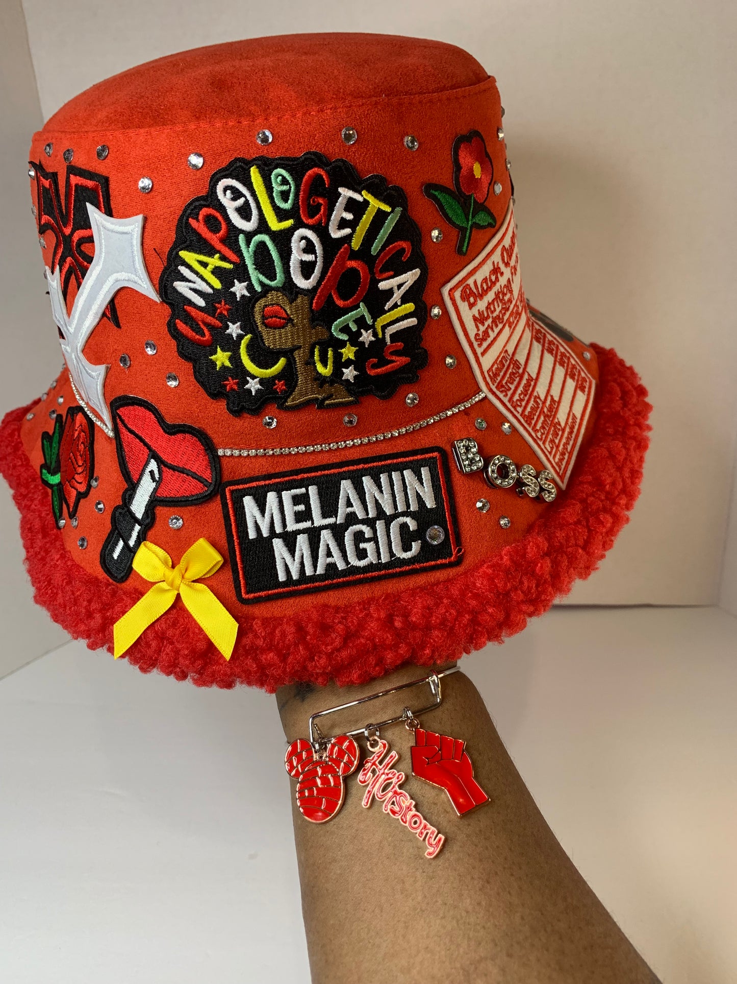 ❤️Super junky bucket hat🎩with fur