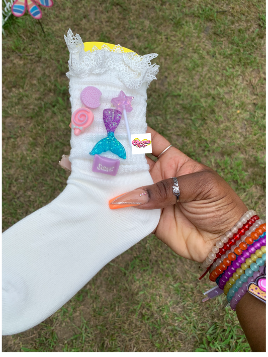 💜Kids charmed slouch socks🧦