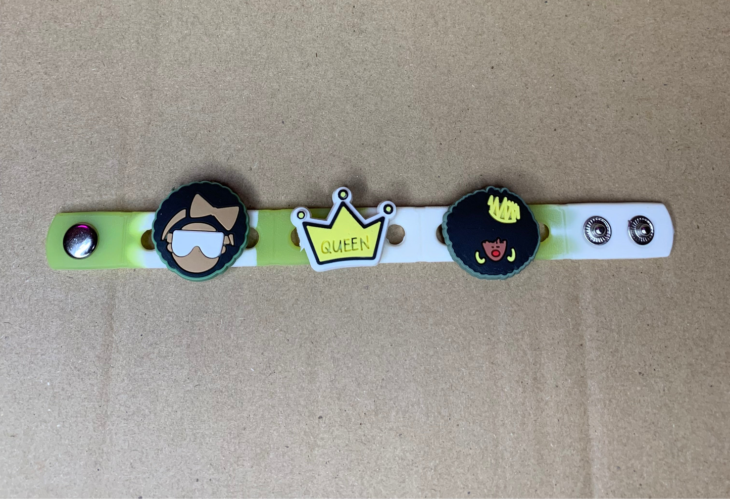 💚Kids silicone snap charm braclet💚