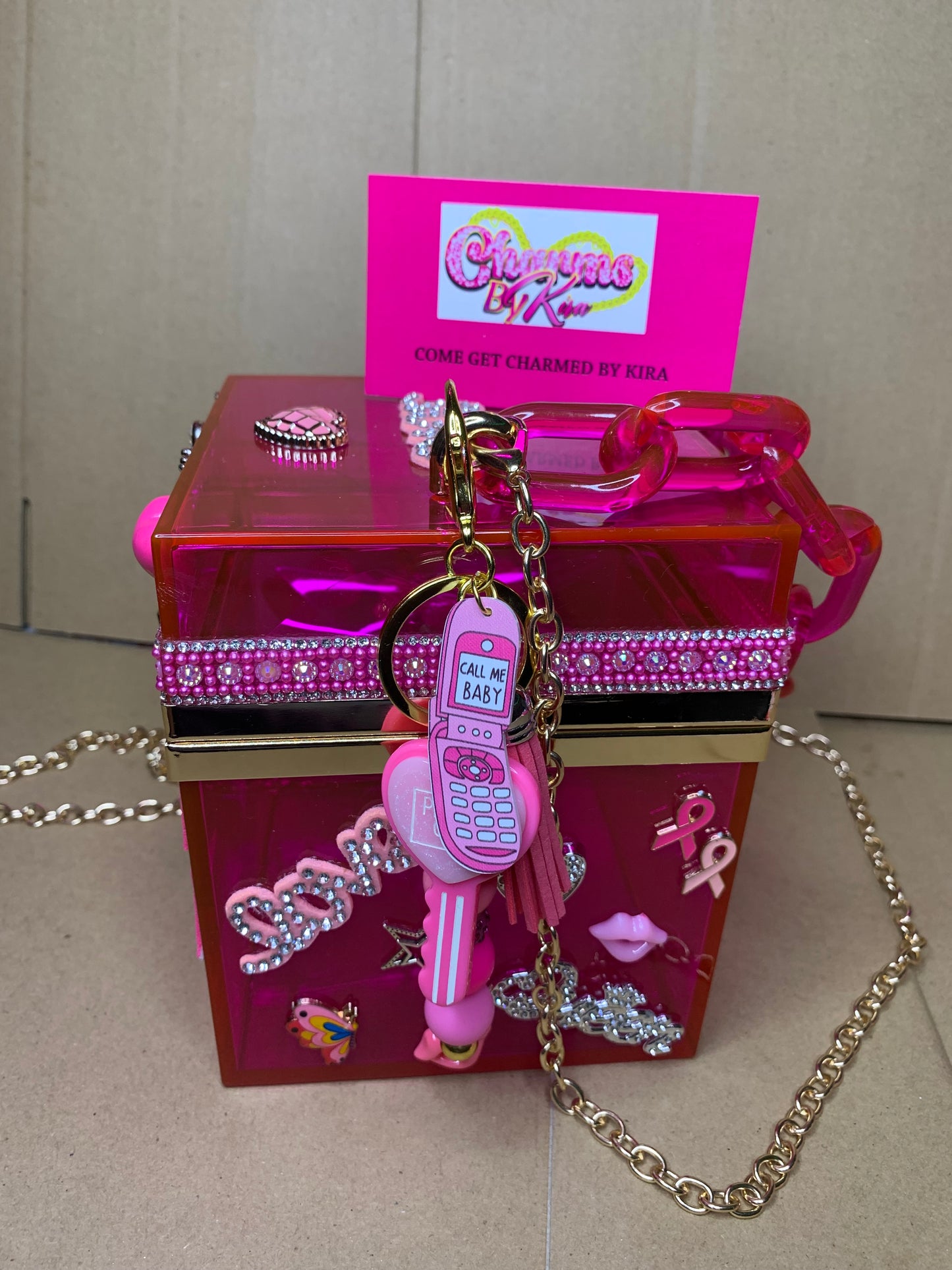 💞Acrylic cube purse & slouch socks 💞