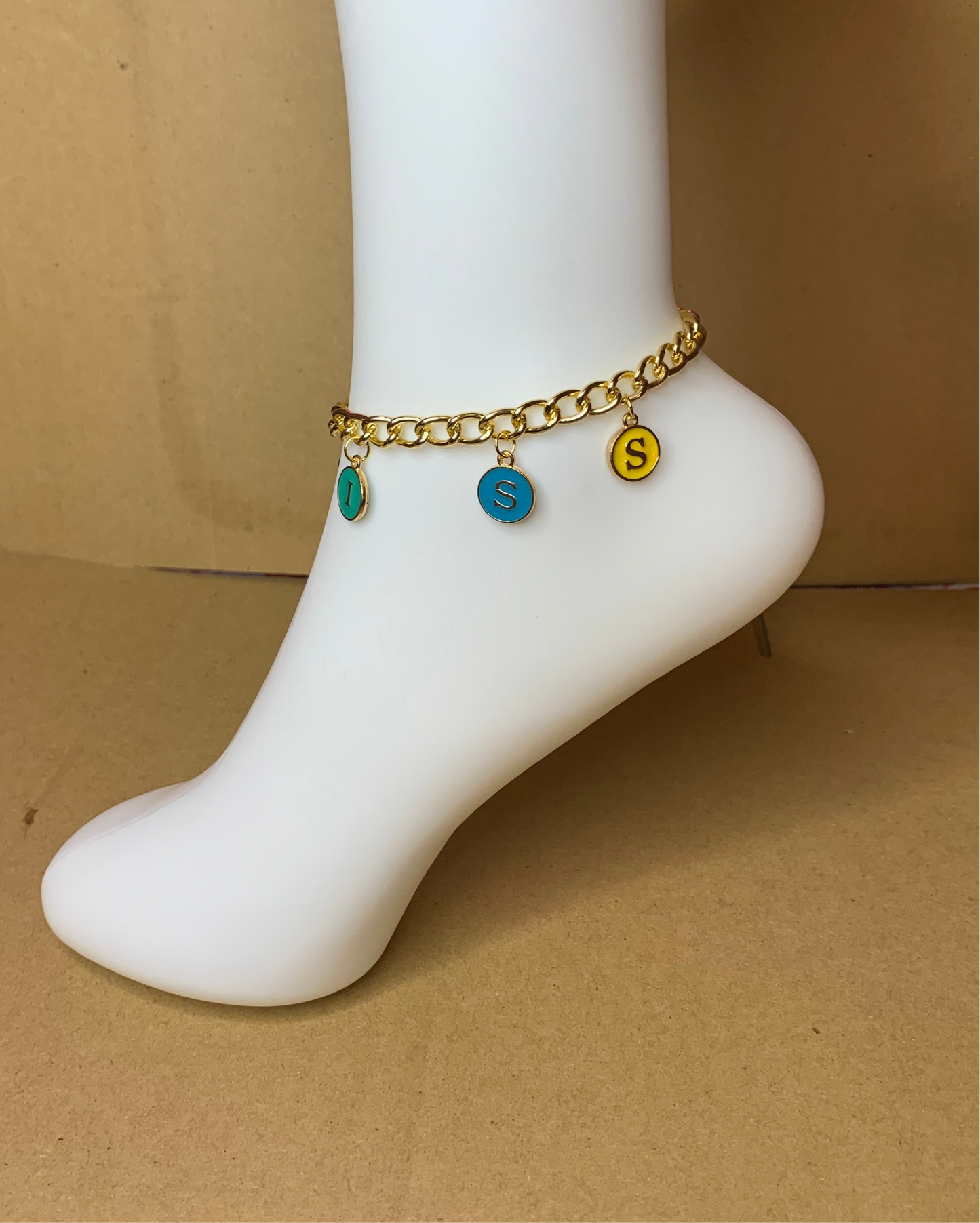 💛Ankle bracelet🩵