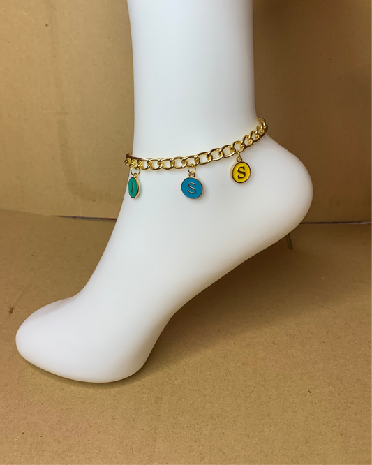 💛Ankle bracelet🩵