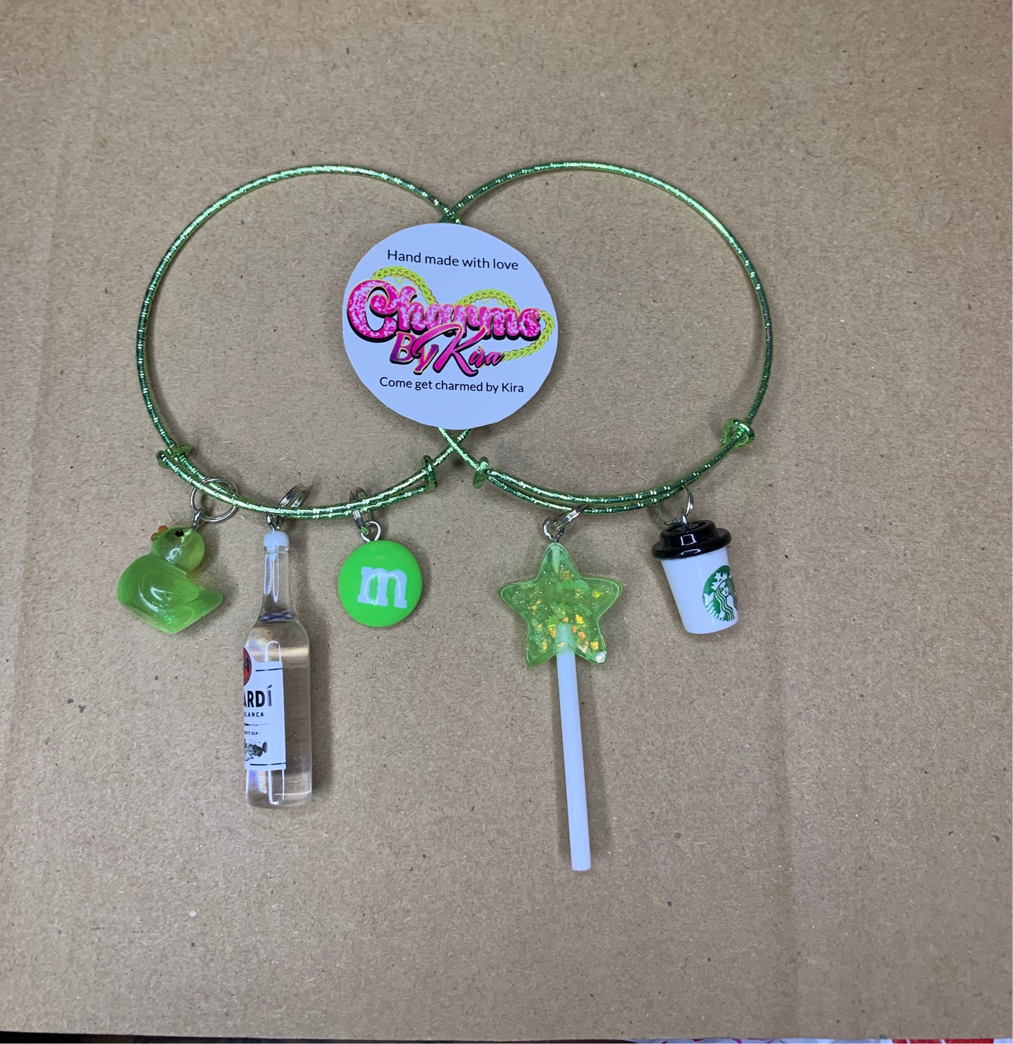 💚Charm bangles💚