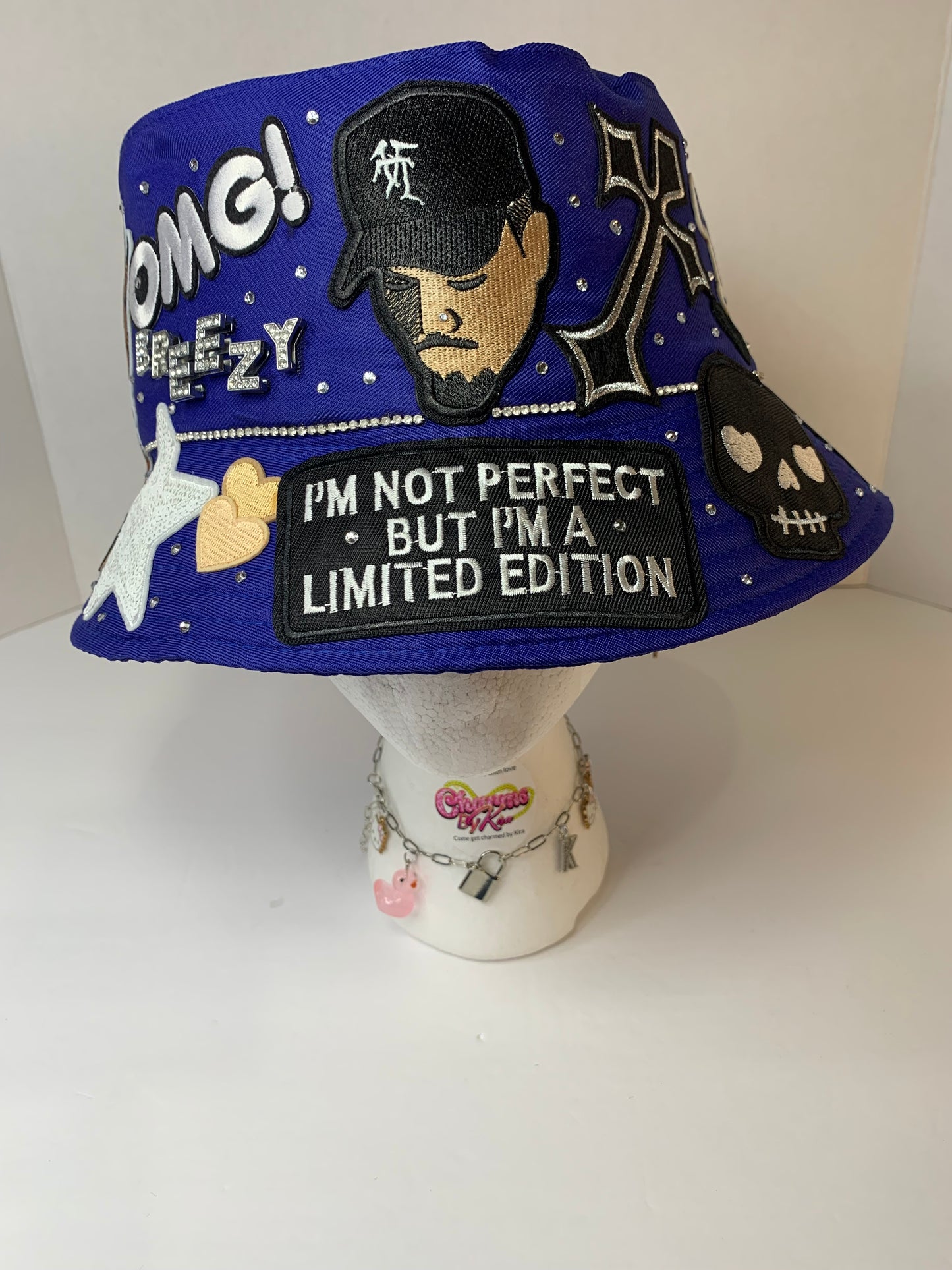 💙Super junky bucket hat🎩& clog set🖤Chris brown😎