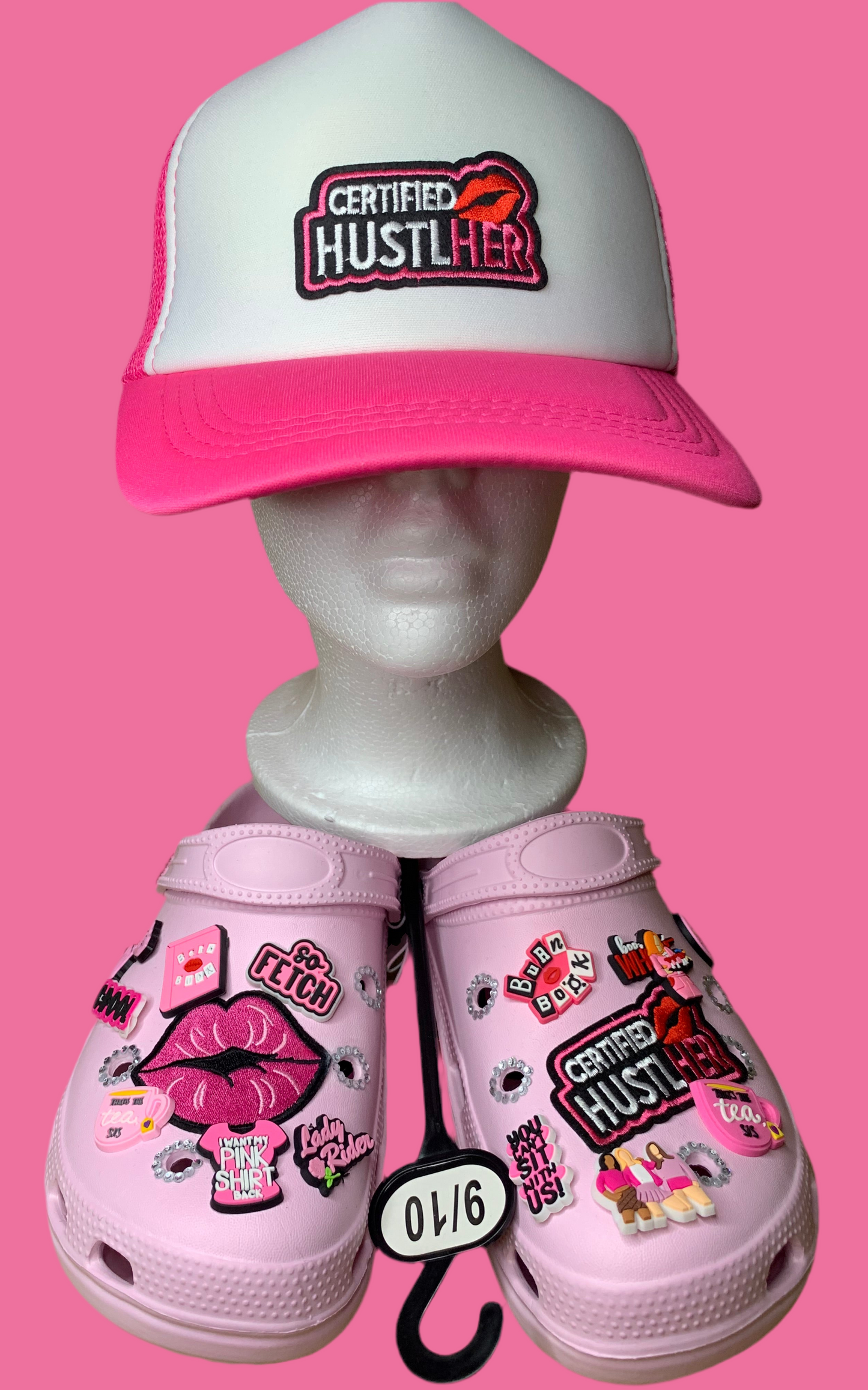 💞SnapBack trucker hat🧢& clogs set