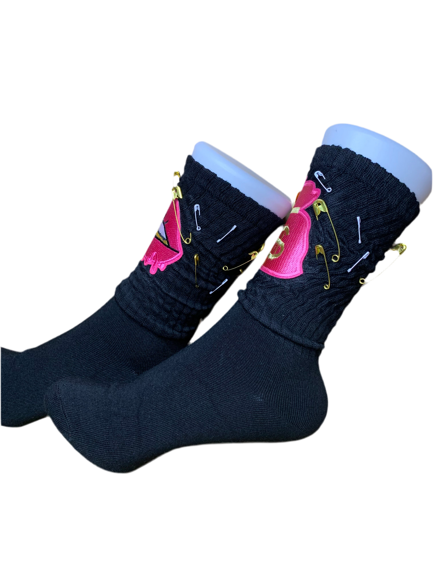 🩷Slouch socks🧦& SnapBack trucker hat🧢set