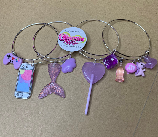 💜Charm bangles💜