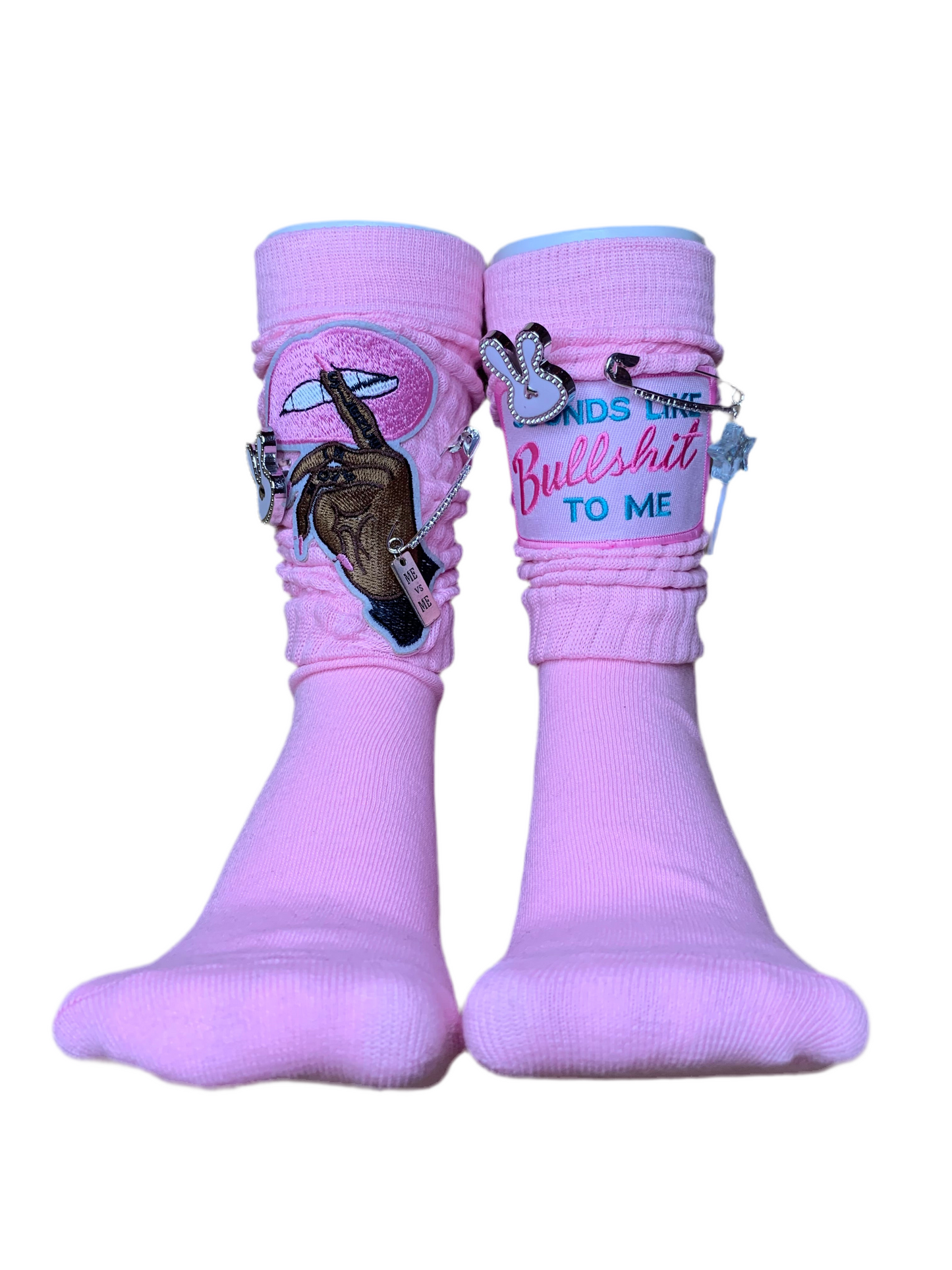 🌸SnapBack trucker hat🧢& slouch socks🧦set