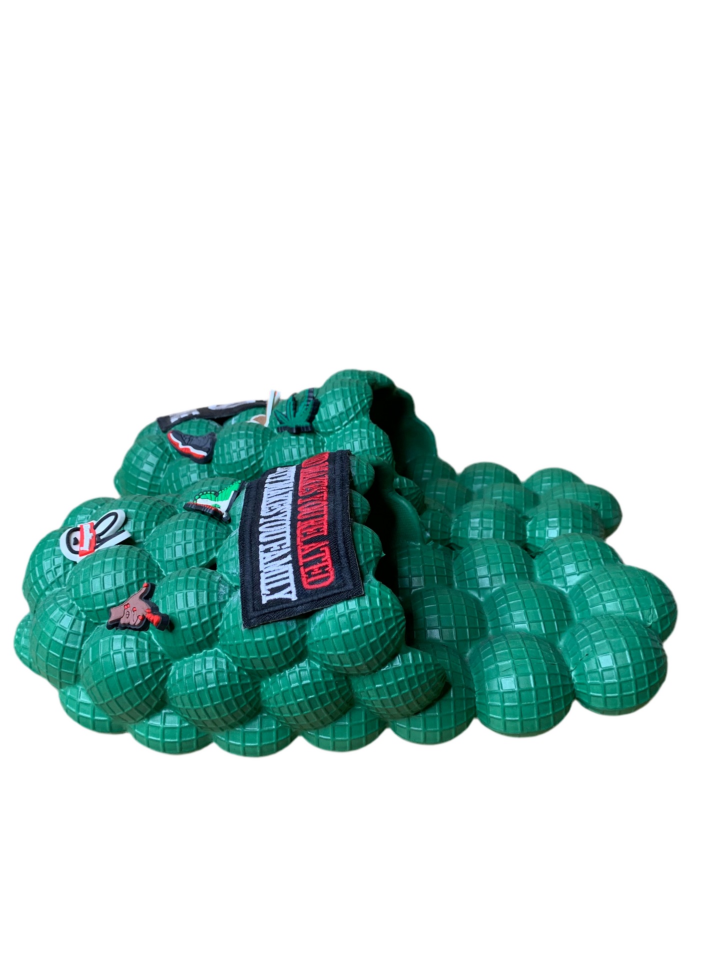 🖤Bubble slides & bucket hat🎩set❤️