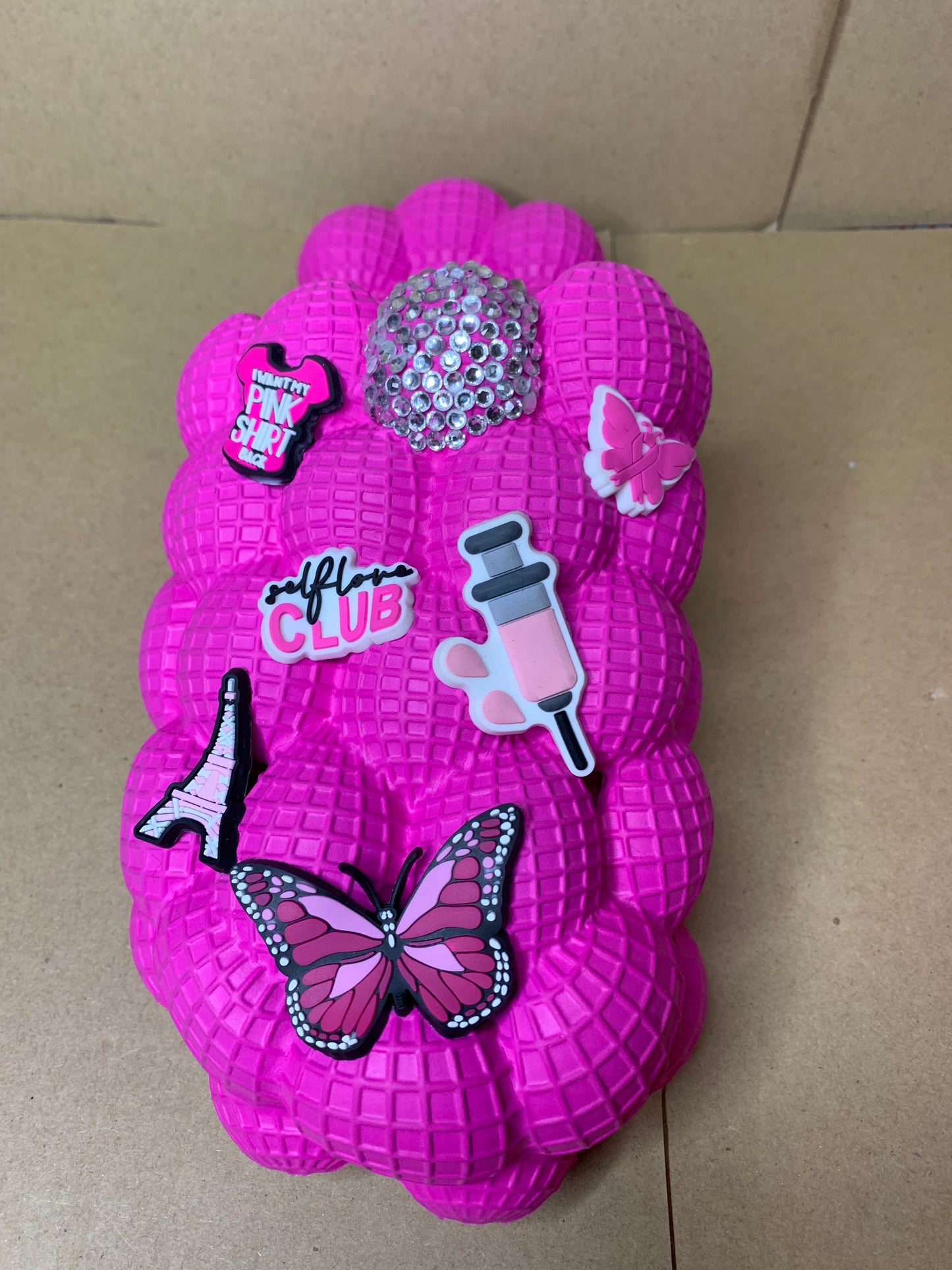 🩷Bubble slides & croc purse👜set🩷