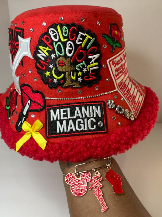 ❤️Super junky bucket hat🎩with fur